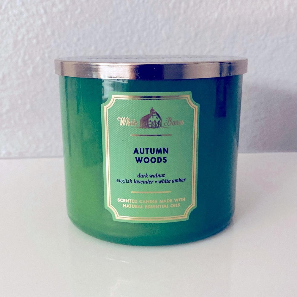 Bath and Body Works Autumn Woods 3 Wick Candle